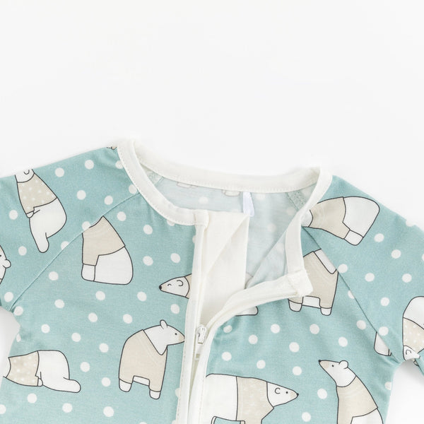 Polar Bears (Convertible Zip Footies)