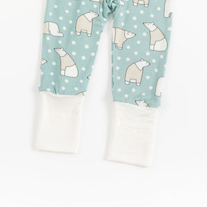 Polar Bears (Convertible Zip Footies)