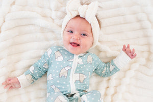 Polar Bears (Convertible Zip Footies)
