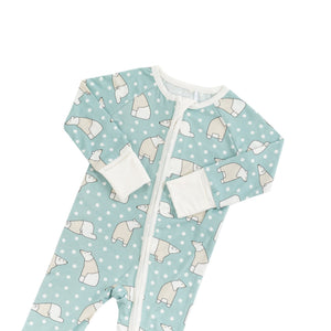 Polar Bears (Convertible Zip Footies)