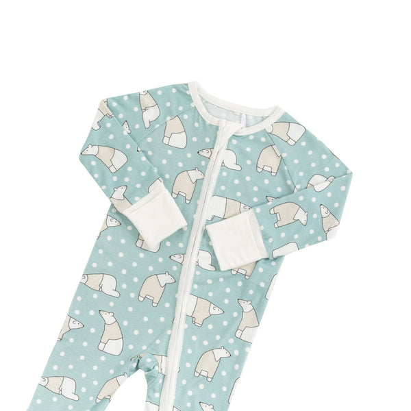Polar Bears (Convertible Zip Footies)