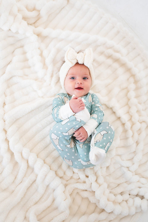 Polar Bears (Convertible Zip Footies)