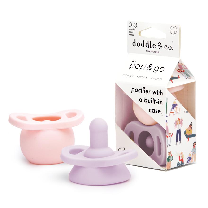 Pop & Go Pacifiers - Blush/Lilac