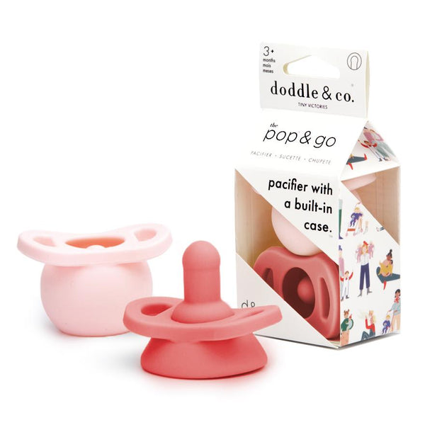 Pop & Go Pacifiers - Blush/Lilac