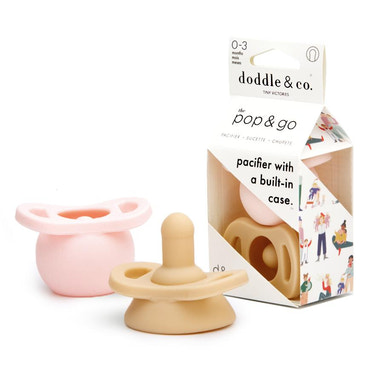 Pop & Go Pacifiers - Blush/Smash Cake - MOOGCO Baby