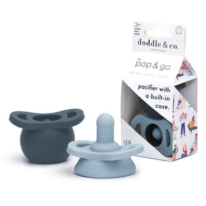 Pop & Go Pacifiers - Chocolate/Navy