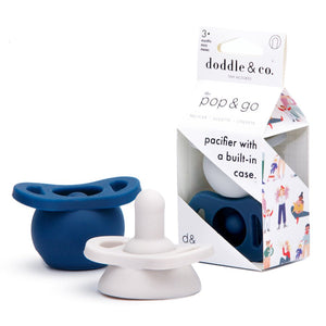 Pop & Go Pacifiers - Chocolate/Navy