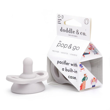 Pop & Go Pacifiers - Grey - MOOGCO Baby