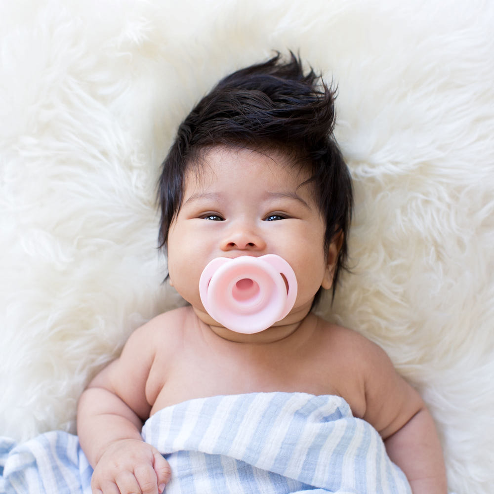 Pop & Go Pacifiers - Peach/Rust - MOOGCO Baby