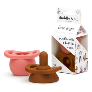 Pop & Go Pacifiers - Peach/Spice