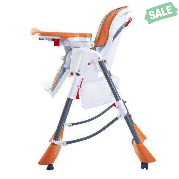 Portable Folding Baby High Chair Toddler Feeding Seat-orange High Chairs