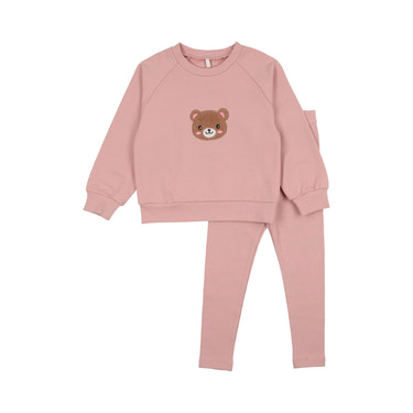 Bear Sweatsuit- Pink