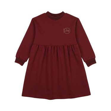 Varsity Dress- Burgundy