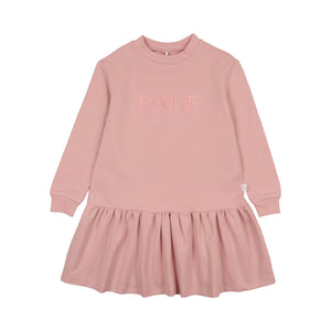 Pouf Sweater Dress- Pink