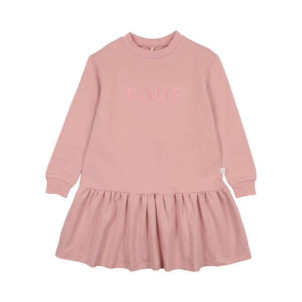 Pouf Sweater Dress- Pink