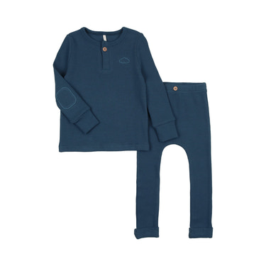 Ribbed Set- Blue