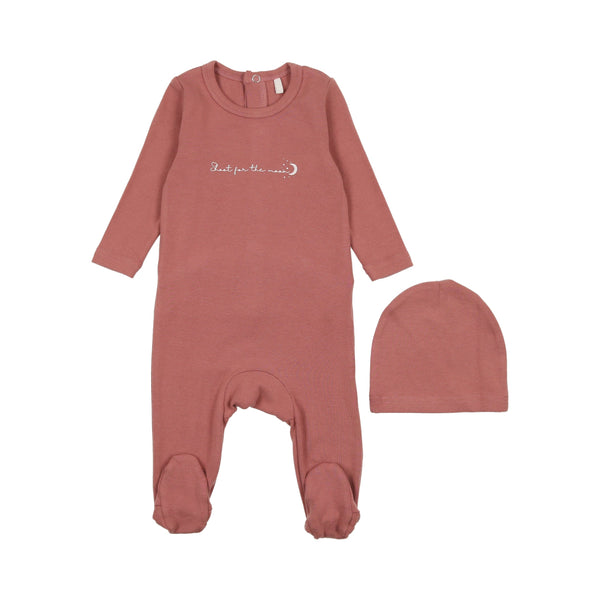 Shoot for the Moon Footie-Candy Pink