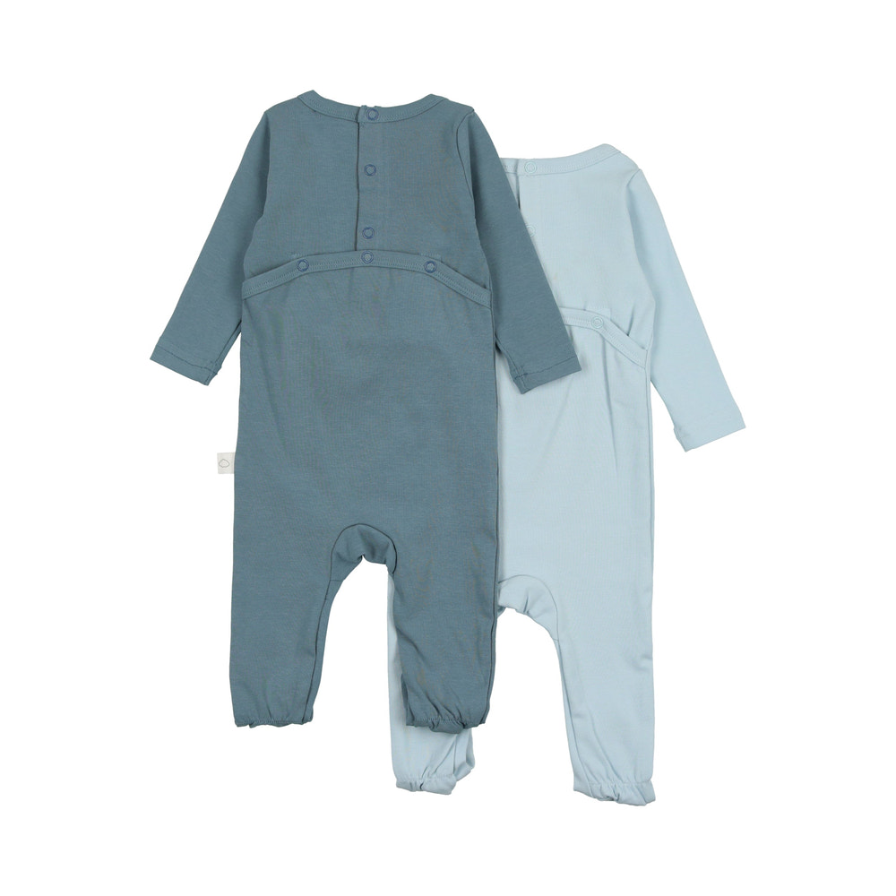 2 Pack Footies-Blue