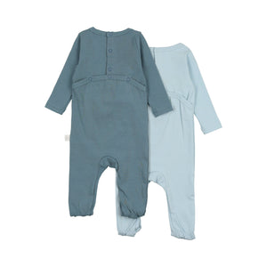 2 Pack Footies-Blue