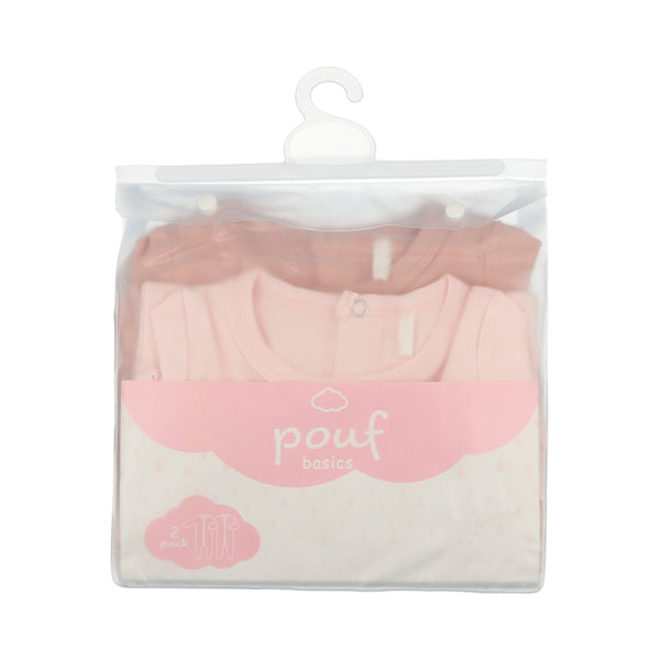 2 Pack Footies- Pink