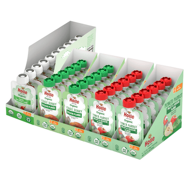 Power Greens Bundle: Veggie Bunny, Power Parrot, Apple & Pear Yogurt - nutritious baby yogurt products.