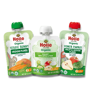 Power Greens Bundle: Veggie Bunny, Power Parrot, Apple & Pear Yogurt