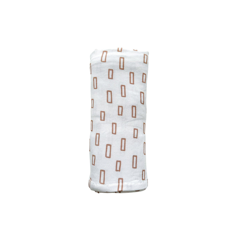 Neutral Rectangle Bamboo Baby Swaddle Blanket – Soft Stretch Newborn Swaddle
