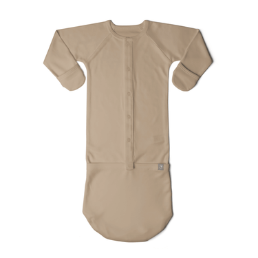 PREEMIE 24 Hour Convertible Gown in Sandstone for newborns, soft and versatile baby clothing.