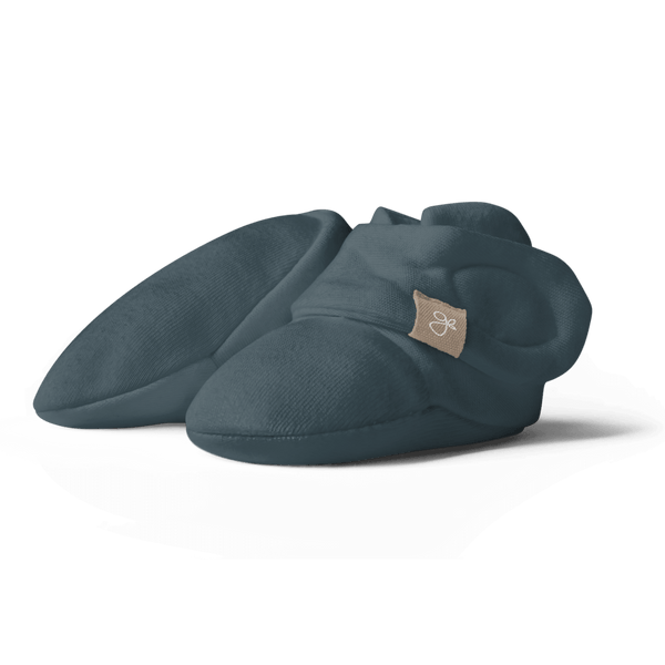 goumikids STAY ON BOOTS Midnight baby 0, 12M bamboo organic cotton