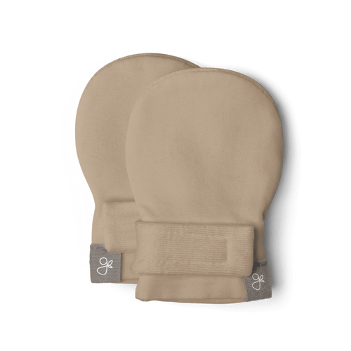 goumikids PREEMIE STAY ON MITTS Sandstone preemie mitts