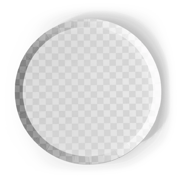 Premium Checkered Light Gray Plate (8pcs)