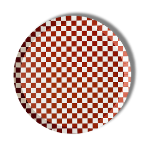 Premium Checkered Red Plate (8pcs)