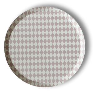 Premium Pink Bavarian Check Paper Party Plate (8pcs)