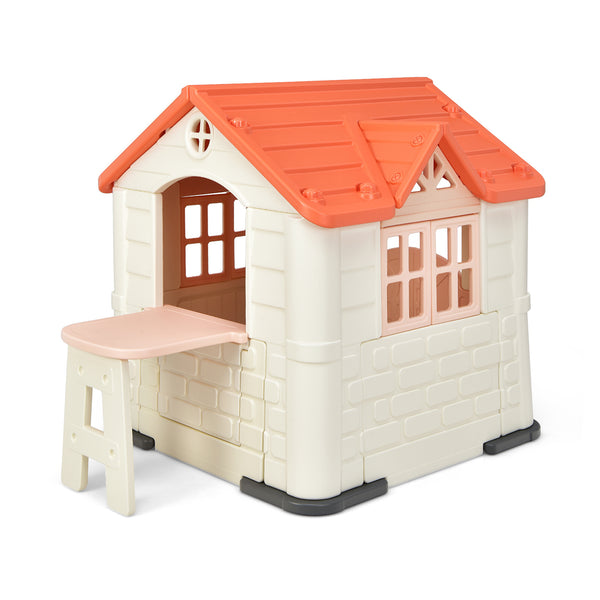Kid's Playhouse Pretend Toy House For Boys and Girls 7 Pieces Toy Set