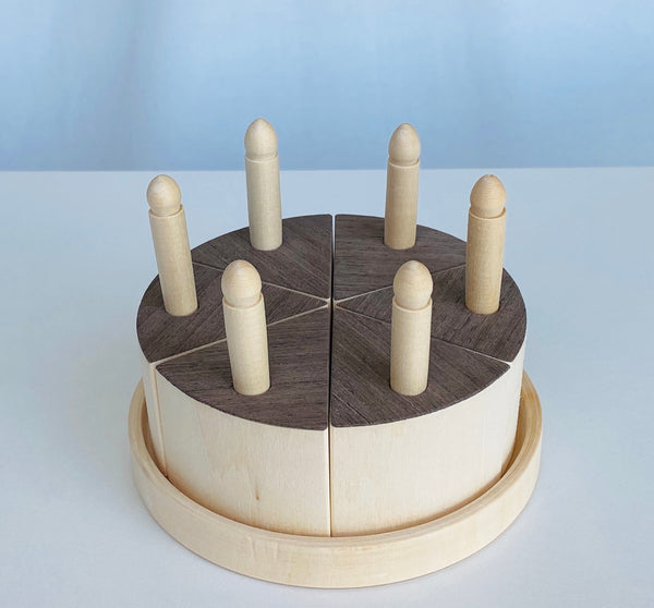 Toy Birthday Cake with Candles