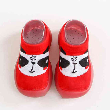 Red Panda Animal Sock Shoes for babies - cute and cozy footwear for little ones.