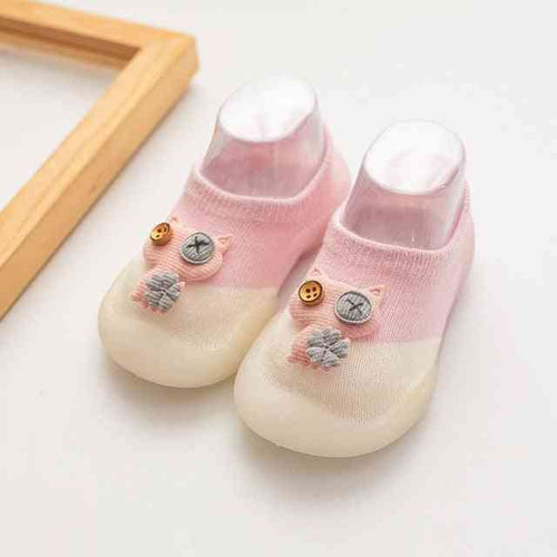 Pink Baby Owl Shoes - Adorable footwear for infants, perfect for comfort and style.
