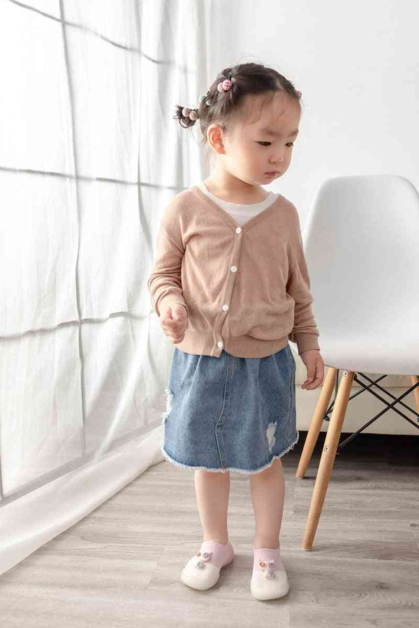 Pink Baby Owl Shoes from angle 4, perfect for little ones' stylish and cozy footwear.