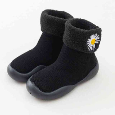 Baby Animal Sock Shoes - Daisy, cozy winter footwear for infants, featuring adorable animal designs and soft materials.
