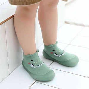 Baby Pet Sock Shoes in Monster Green - Cute and cozy footwear for little ones. Perfect for playtime and comfort!