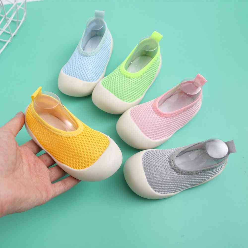 Light blue baby first walkers - perfect shoes for your little one's first steps.