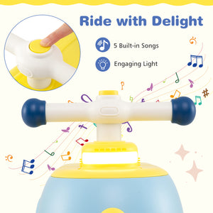 Toddler Ride on Toy with Trailer and Light Music - Educational for Kids