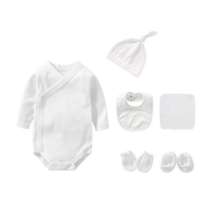 Newborn Solid Color Cotton Bodysuit Thin Style Sets