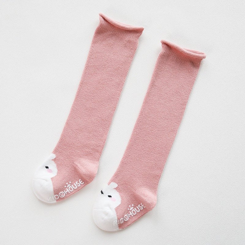 Baby Non-Slip Over The Knee Soft Cotton High Tube Socks