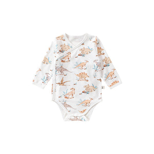 Autumn Hot Selling Baby Unisex Cartoon Animals Pattern Onesies with Hat