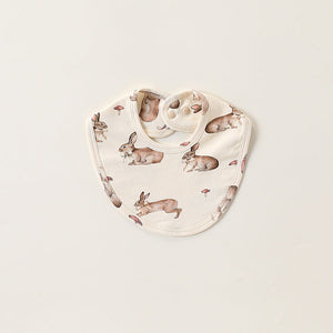 Adorable Cartoon Cotton Snap-on Bib