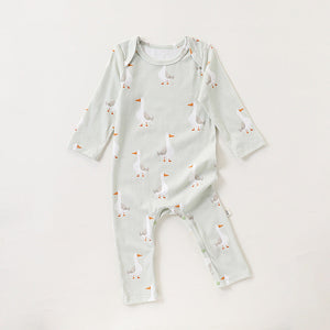 Autumn and Spring New Arrival Baby Unisex Simple Animals Cartoon Pattern Long Sleeves Rompers