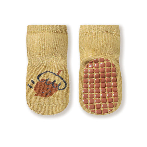 Baby Cartoon Graphic Non-Slip Floor Socks In Autumn