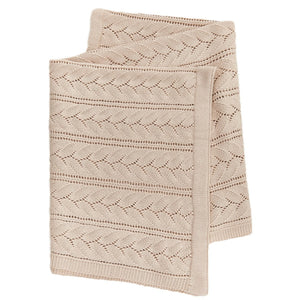 New Arrival Knitted Baby Blanket With Hollow Out Design: New Solid Color Pure Cotton Collection For All Seasons