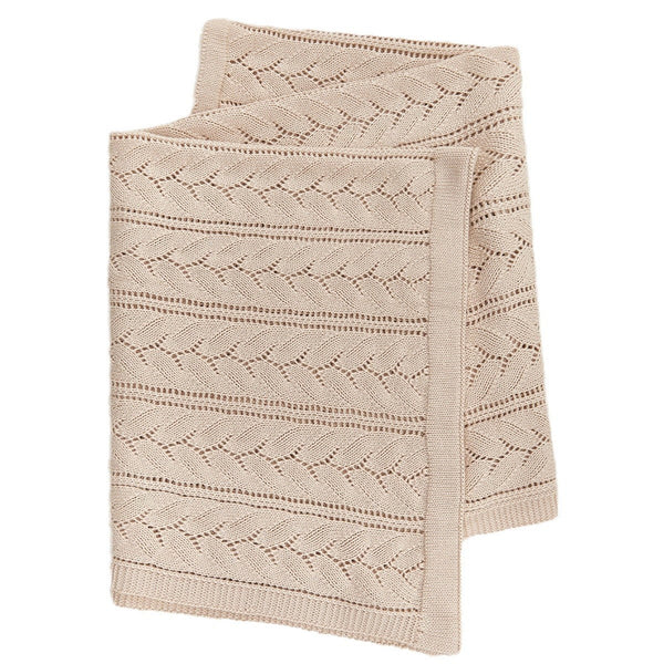 New Arrival Knitted Baby Blanket With Hollow Out Design: New Solid Color Pure Cotton Collection For All Seasons